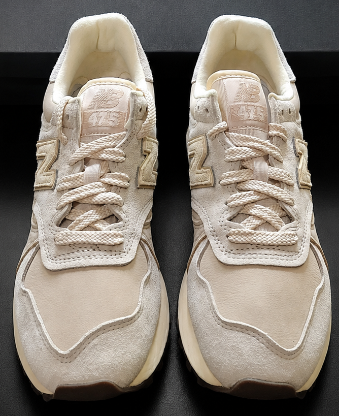 New Balance 475 vue dessus détails premium