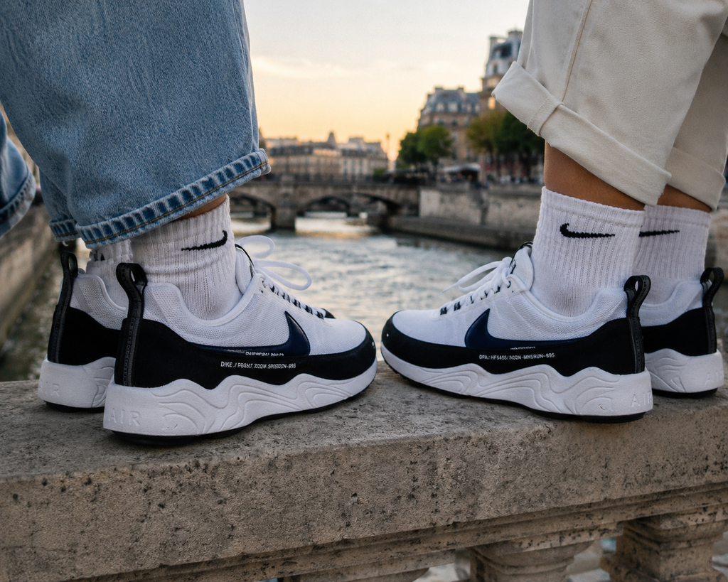 Nike Air Zoom Spiridon SP x FRGMT portée style streetwear