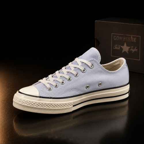 Converse Chuck 70 Ox A06522C Cloudy Daze vue latérale gauche fond noir premium