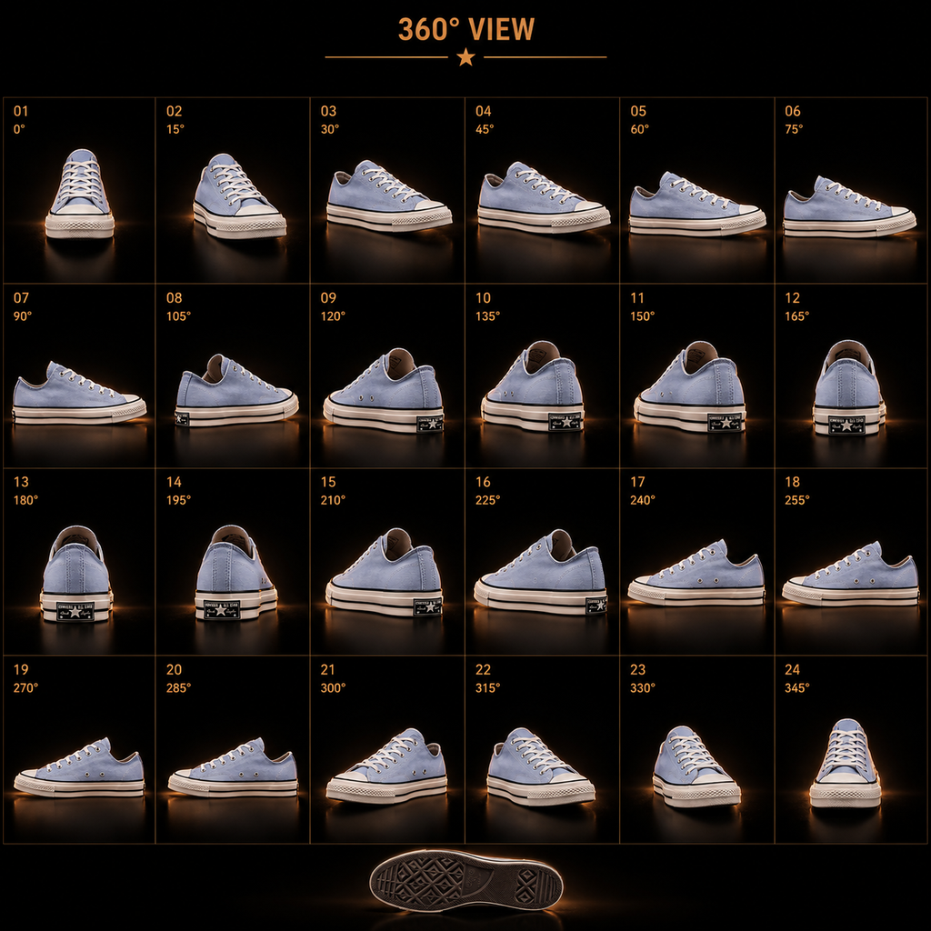 Converse Chuck 70 Ox A06522C Cloudy Daze présentation 360 degrés premium