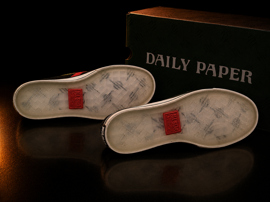 Daily Paper x Converse All Star semelles translucides avec insert rouge All Star Converse