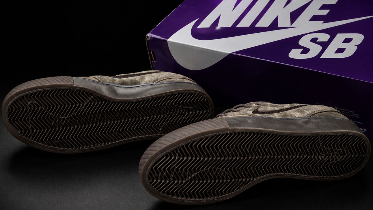 Nike SB Zoom Janoski OG+ SE semelle gomme noire détail
