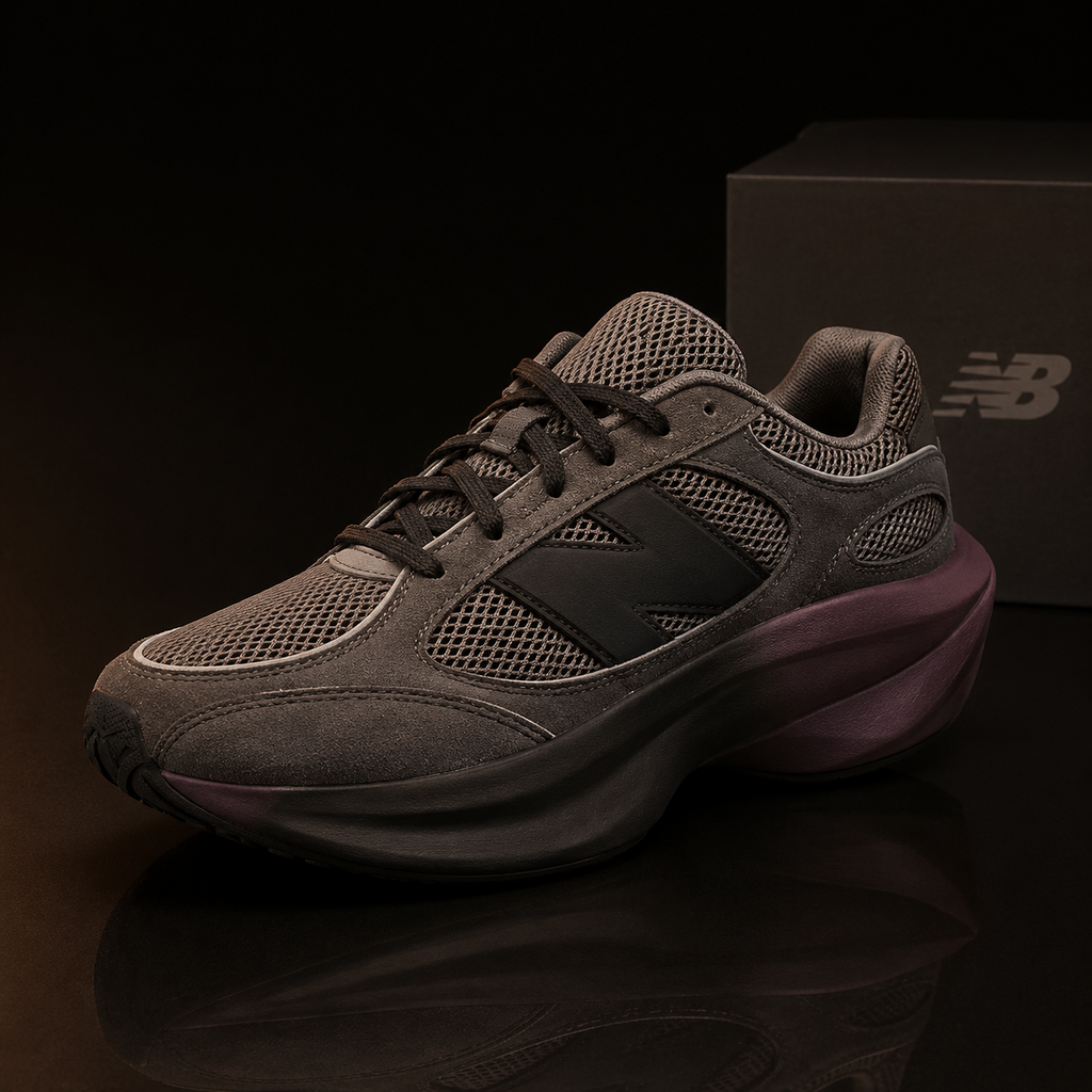 New Balance WRPD Runner UWRPDFRF vue 3/4 avant droite sur fond noir premium