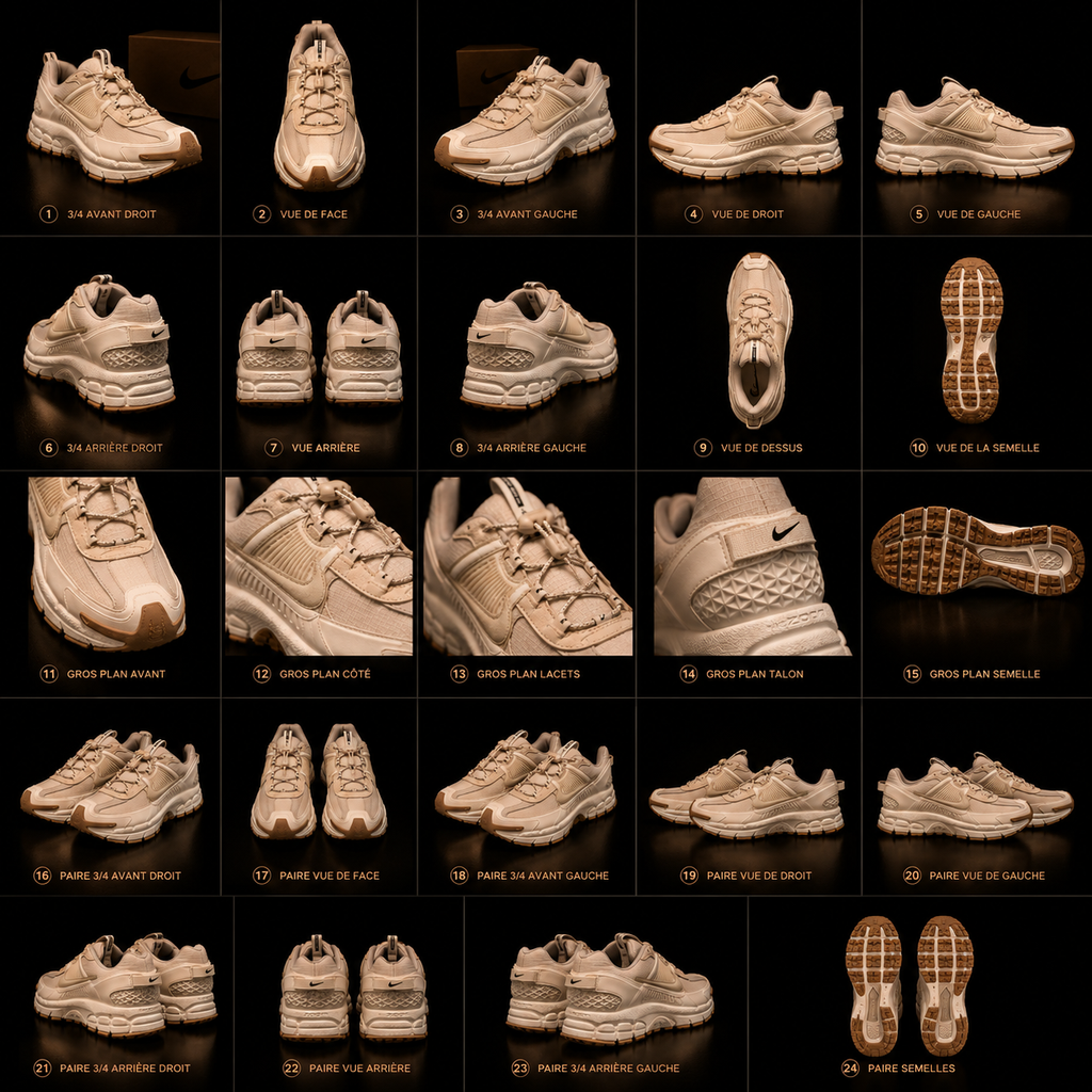 Nike Zoom Vomero Roam HQ2181-100 planche 360° premium 24 vues