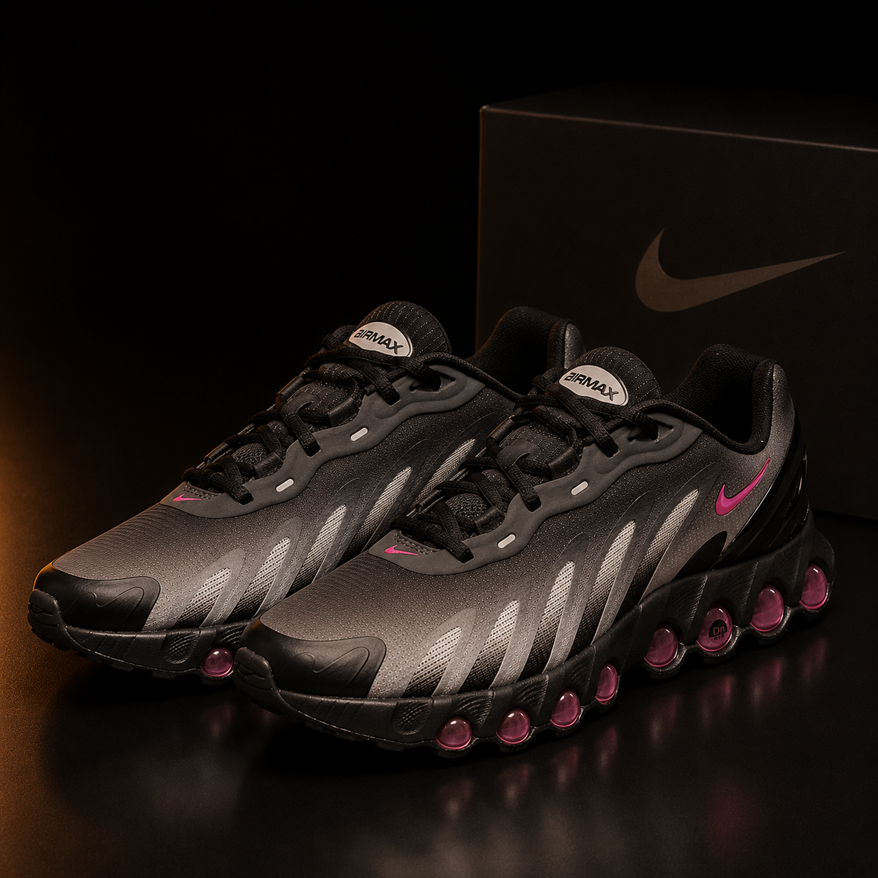 Nike Air Max DN8 IH4119-004 Homme vue 3/4 avant gauche avec éclairage cuivre premium
