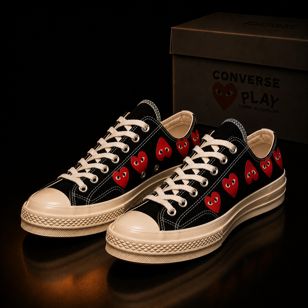 Converse Chuck 70 CDG Play A08149C Unisexe vue 3/4 avant gauche