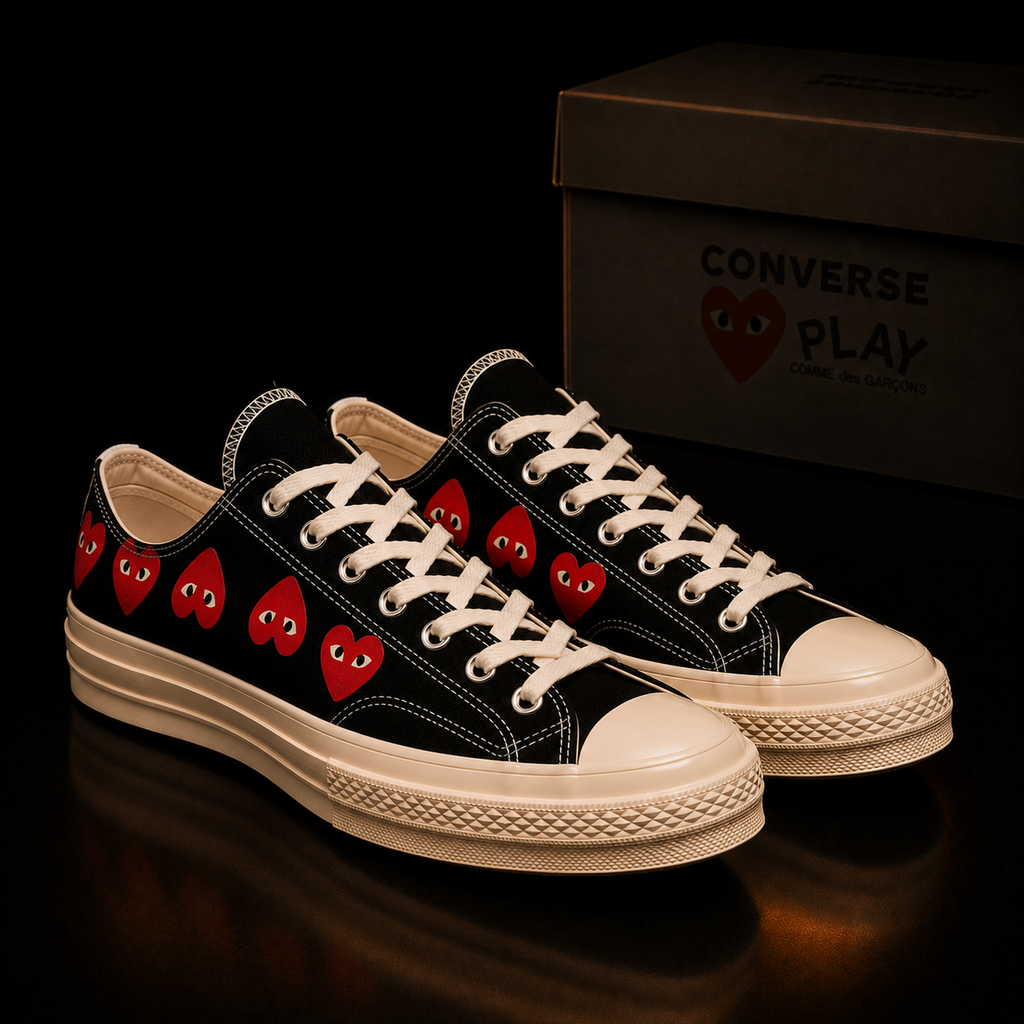 Converse Chuck 70 CDG Play A08149C Unisexe vue 3/4 avant droite