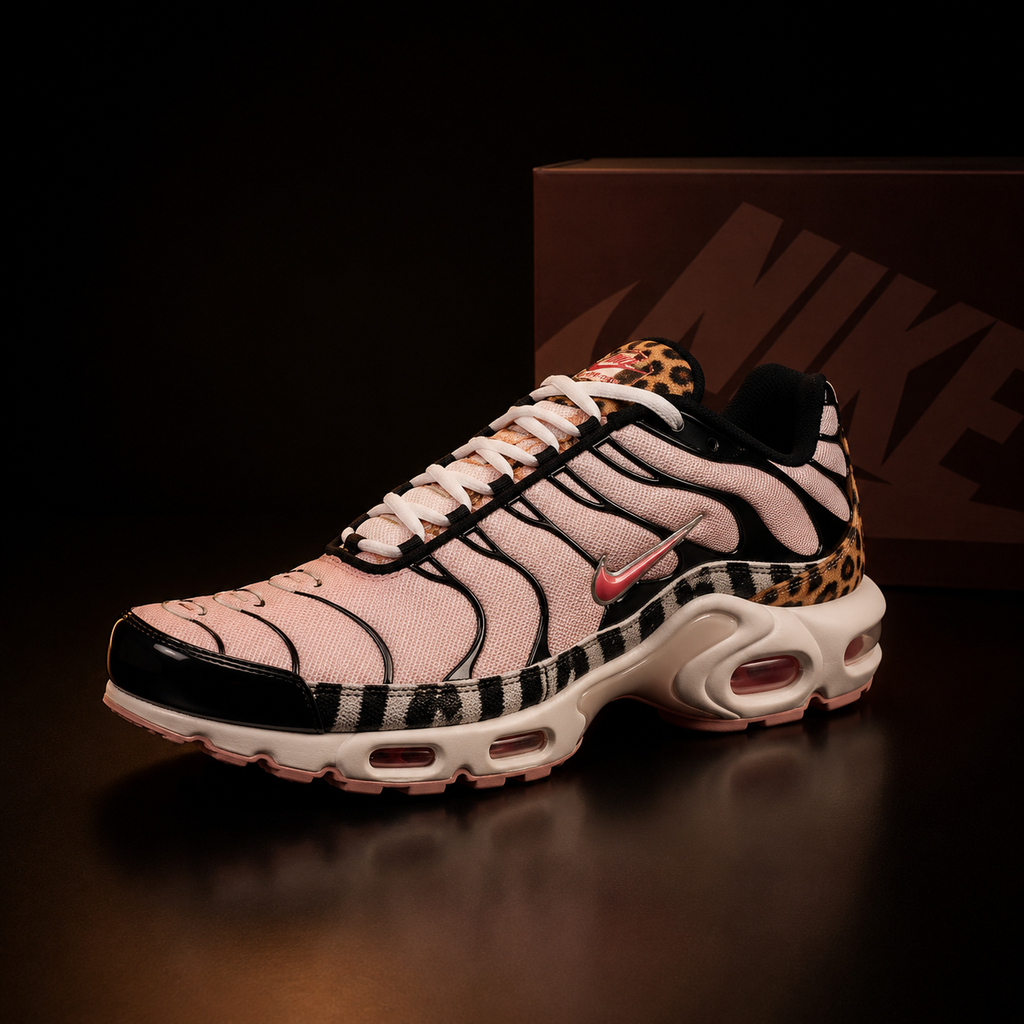 Nike Air Max Plus DZ4842-600 Femme vue 3/4 gauche – Medium Soft Pink – sneaker authentique
