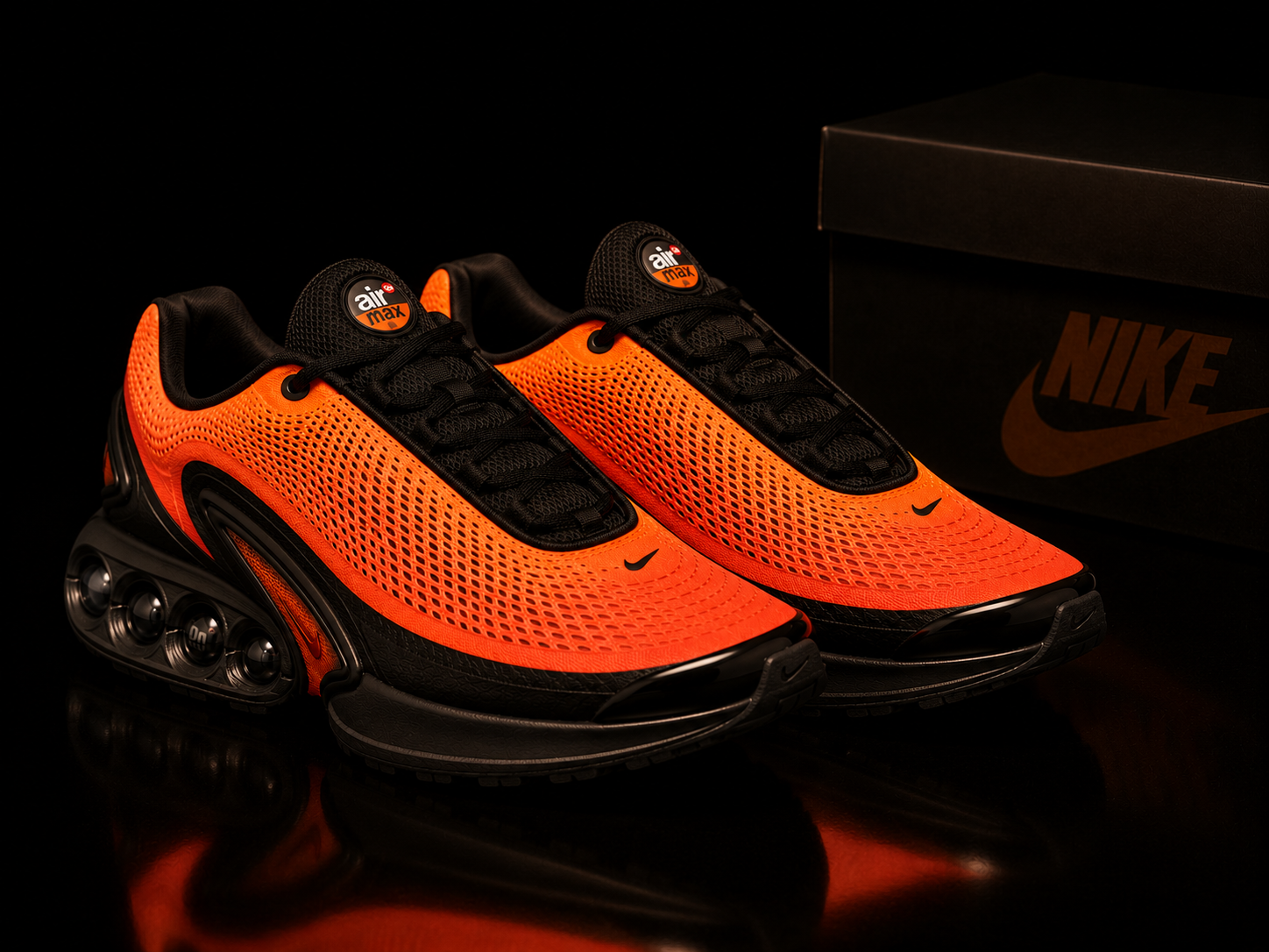 Nike Air Max DN IB4505-803 Unisexe paire vue 3/4 vers droite avec pointes orientées vers la droite