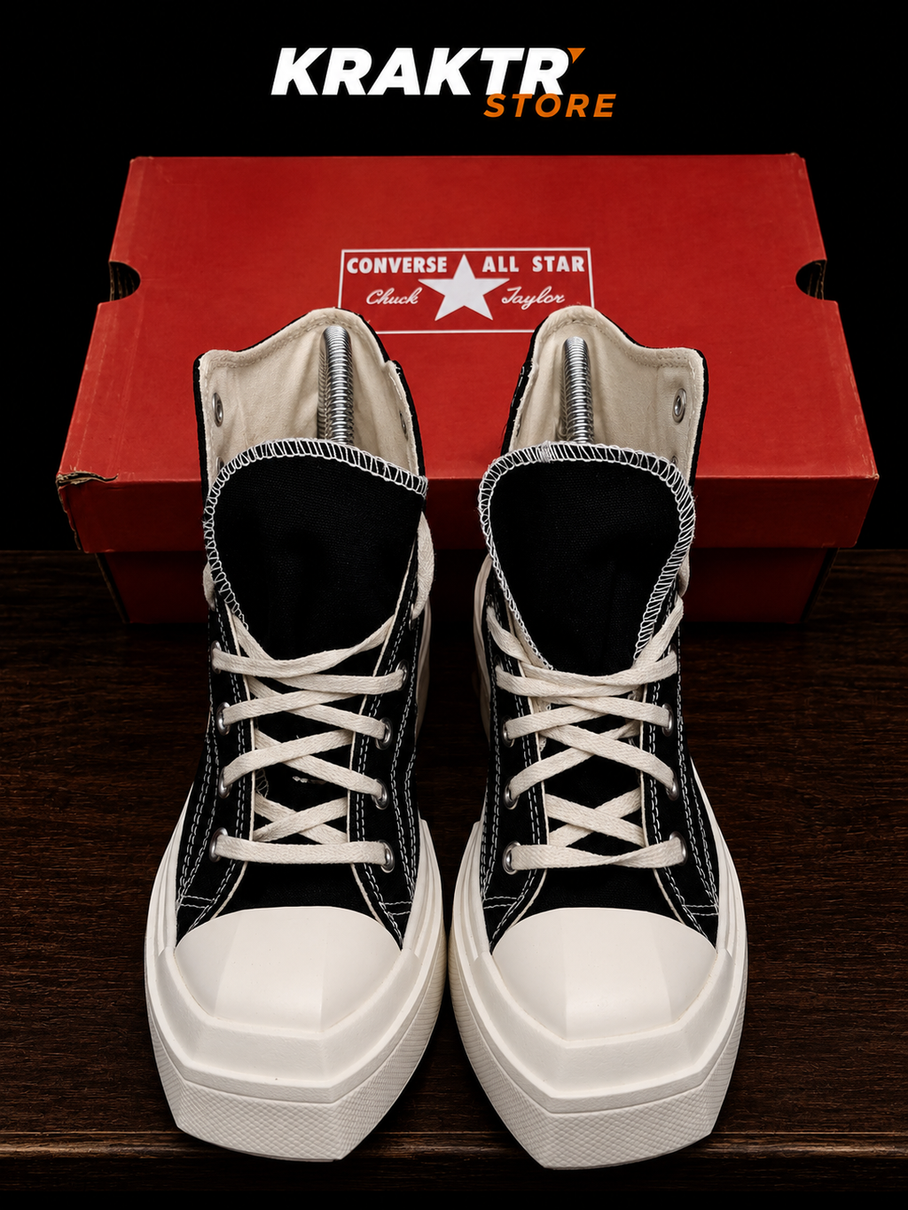 Converse Chuck 70 De Luxe Wedge Hi Femme Noire Taille 36.5 | KRAKTR STORE