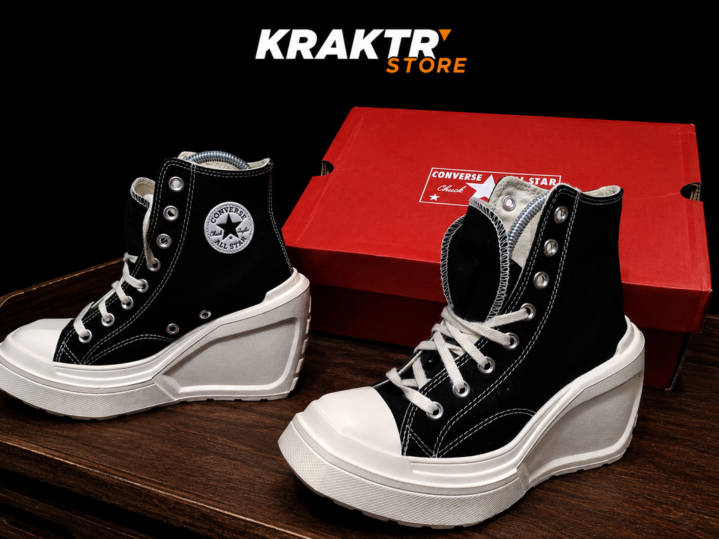 Converse Chuck 70 De Luxe Wedge Hi Femme Noire Taille 36.5 | KRAKTR STORE
