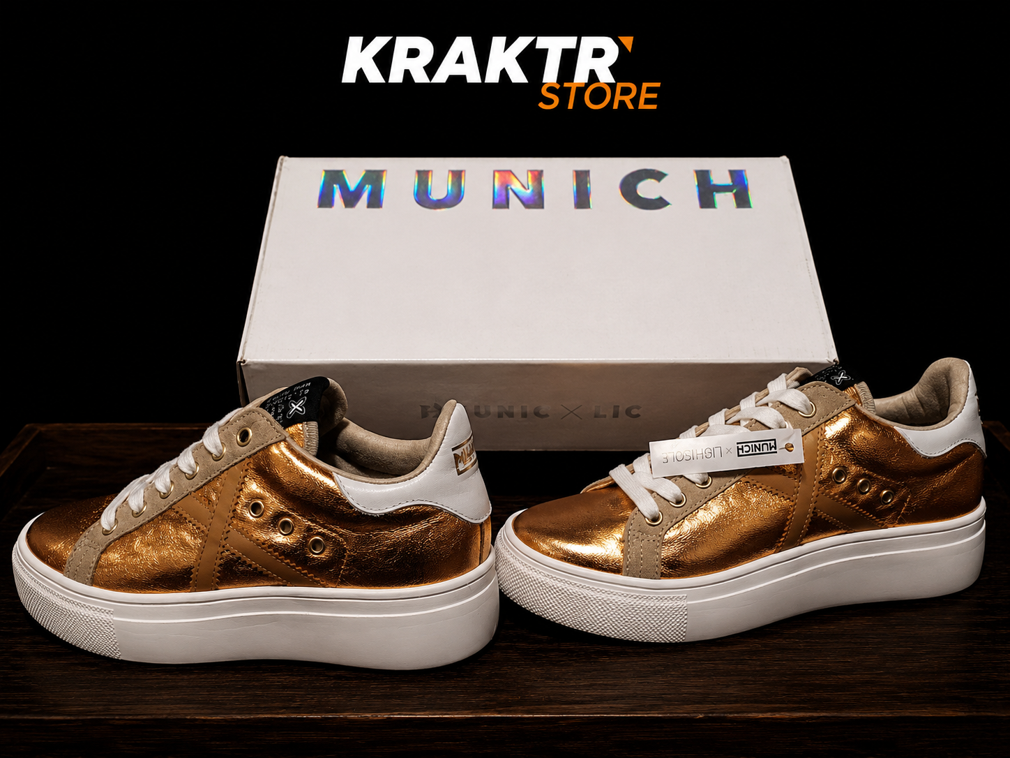 Munich Rete Sky 45 Gold Femme Taille 37 Neuves | KRAKTR STORE