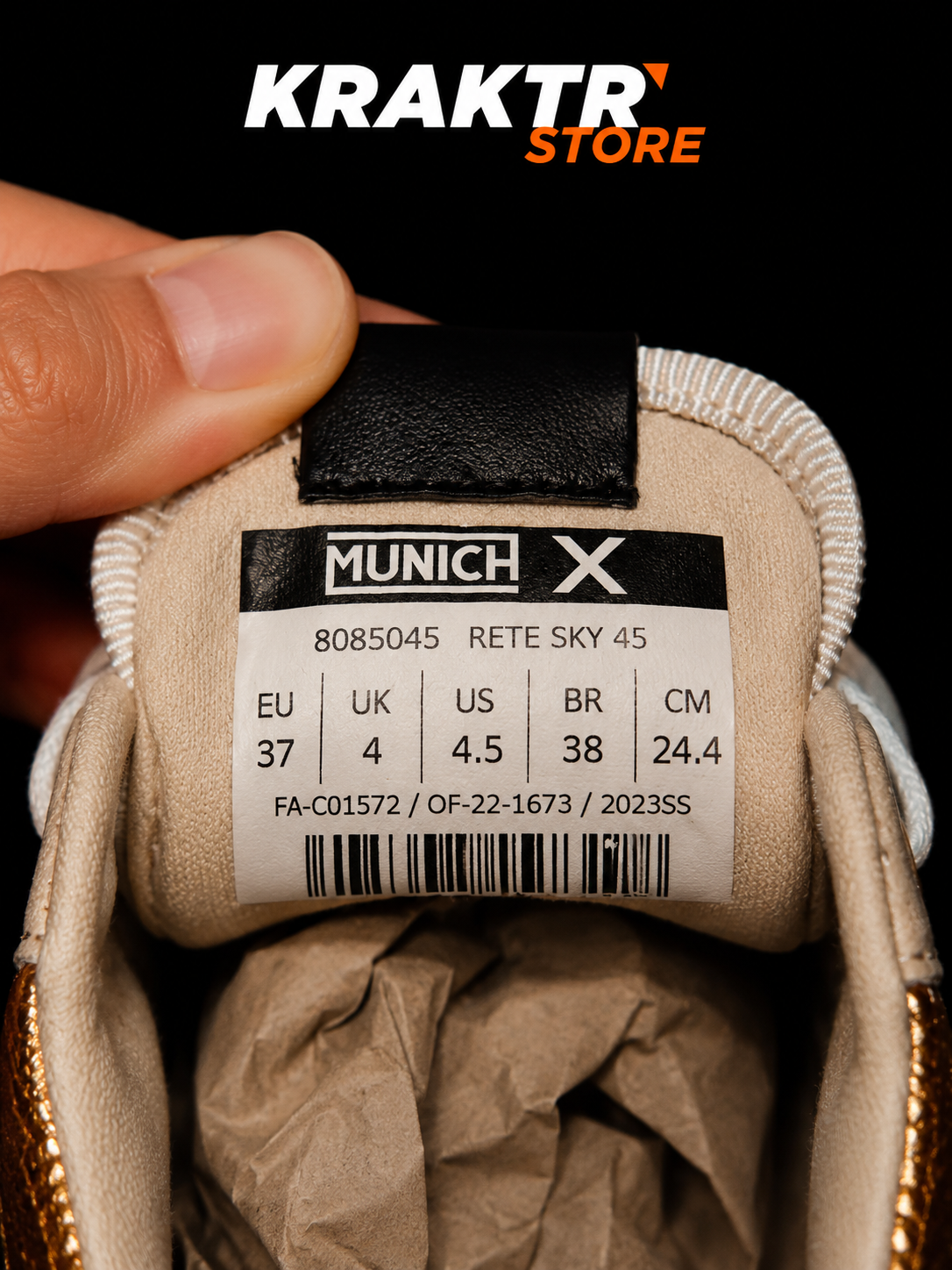 Munich Rete Sky 45 Gold Femme Taille 37 Neuves | KRAKTR STORE