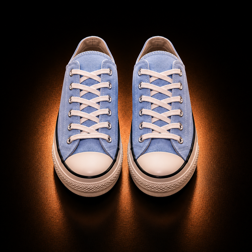 Converse Chuck 70 Ox A06522C Cloudy Daze vue de dessus fond noir premium
