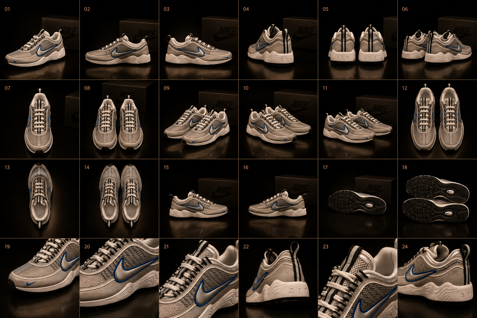 Nike Air Zoom Spiridon SP HF9117-003 planche 360° premium 24 vues détaillées