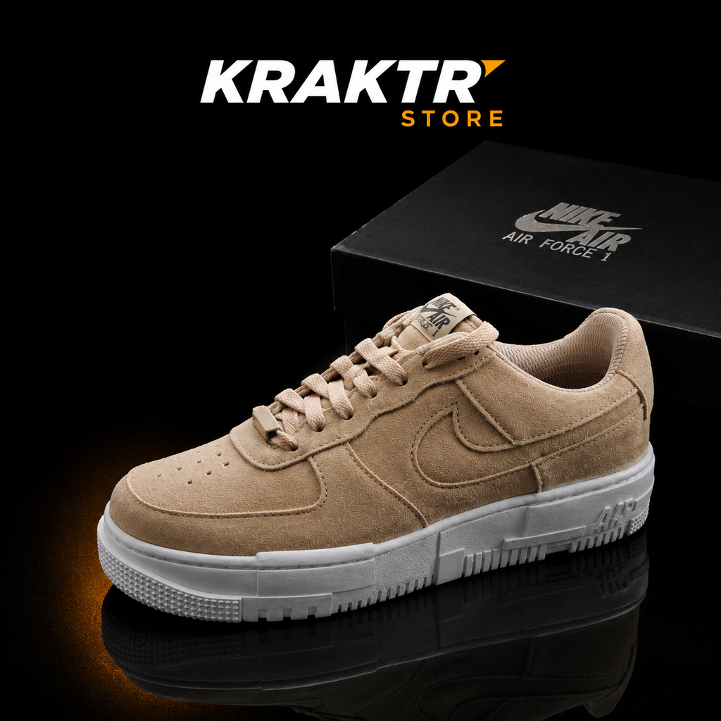 Nike Air Force 1 Pixel Hemp Beige DQ5570-200 sneakers premium femme
