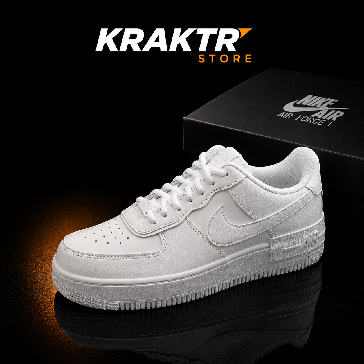 Nike Air Force 1 Shadow Triple White CI0919-100 sneakers premium femme