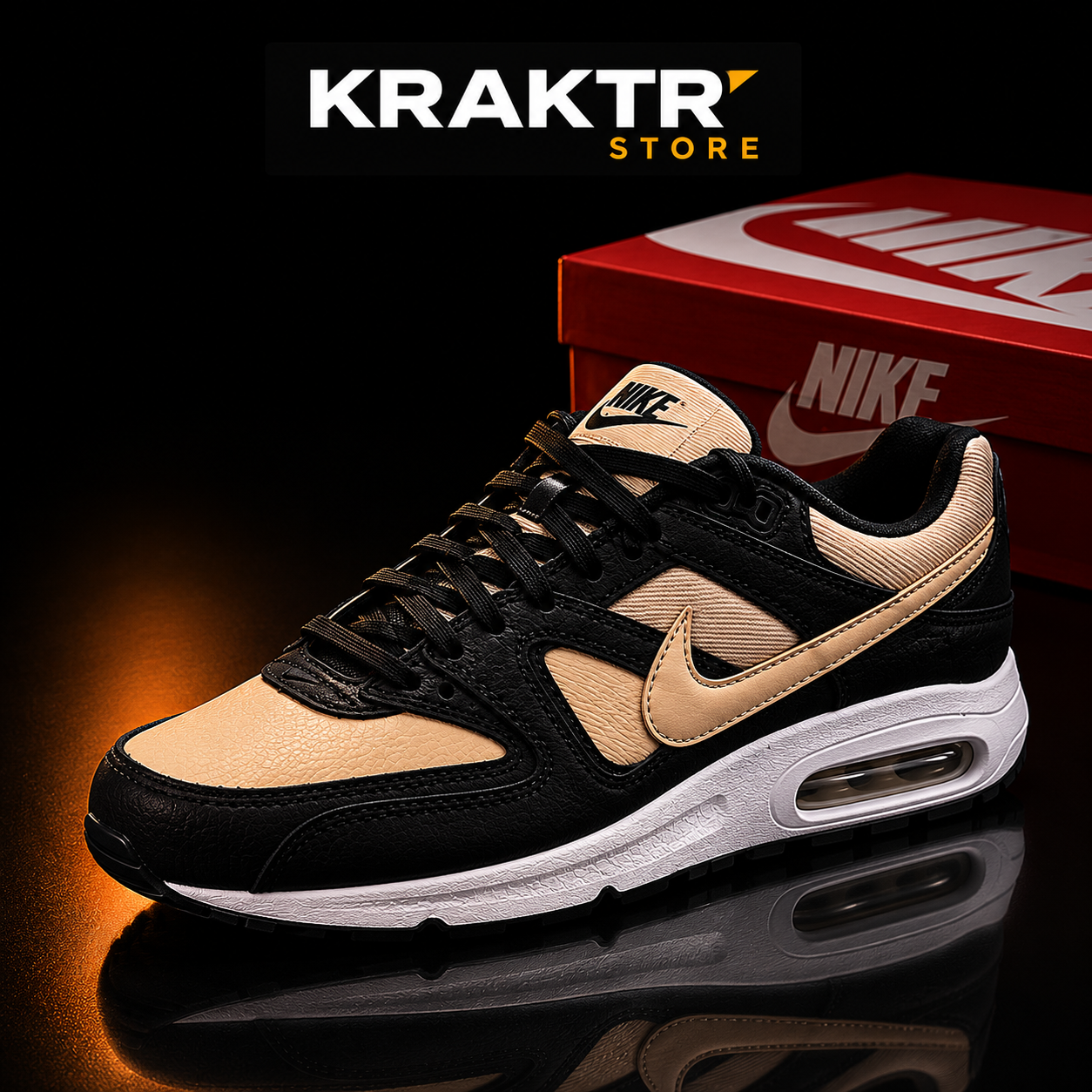 Nike Air Max Command PRM Oatmeal Black 718896-101 sneakers premium