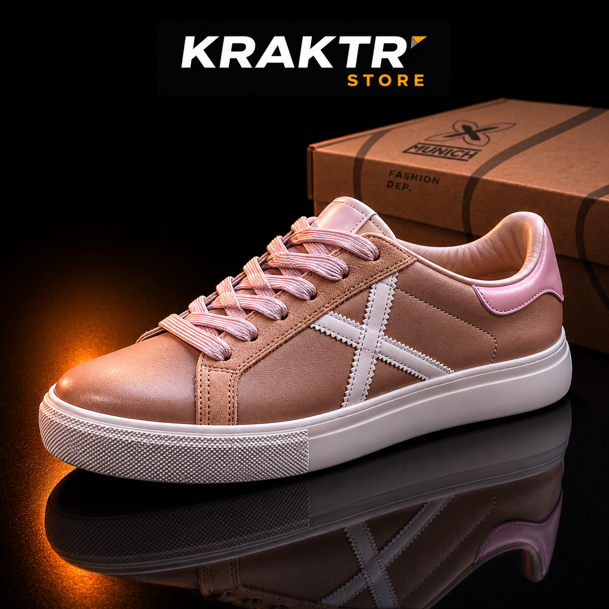 Munich Rete Sky 81 Rose Nude Femme taille 39 vue principale premium KRAKTR STORE