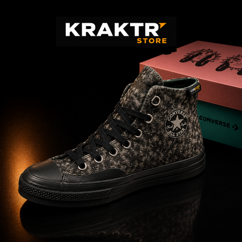 Converse Chuck 70 Marquis Hi Patta Black Mineral Gray Rosin unisexe vue premium KRAKTR STORE