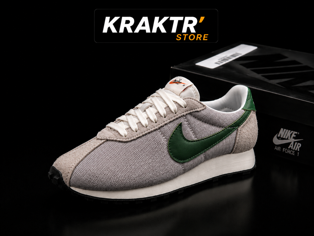 Nike LD-1000 College Grey Fir HJ4687-002 vue 3/4 avec logo KRAKTR STORE
