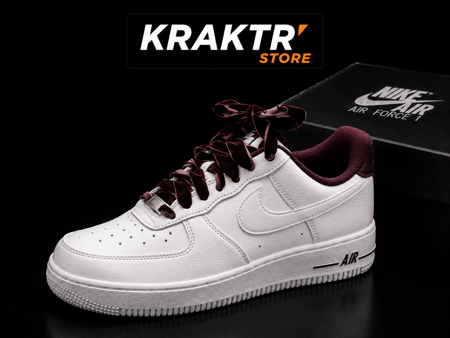 Nike Air Force 1 '07 Vintage Burgundy Crush femme HV4403-600 vue principale KRAKTR STORE
