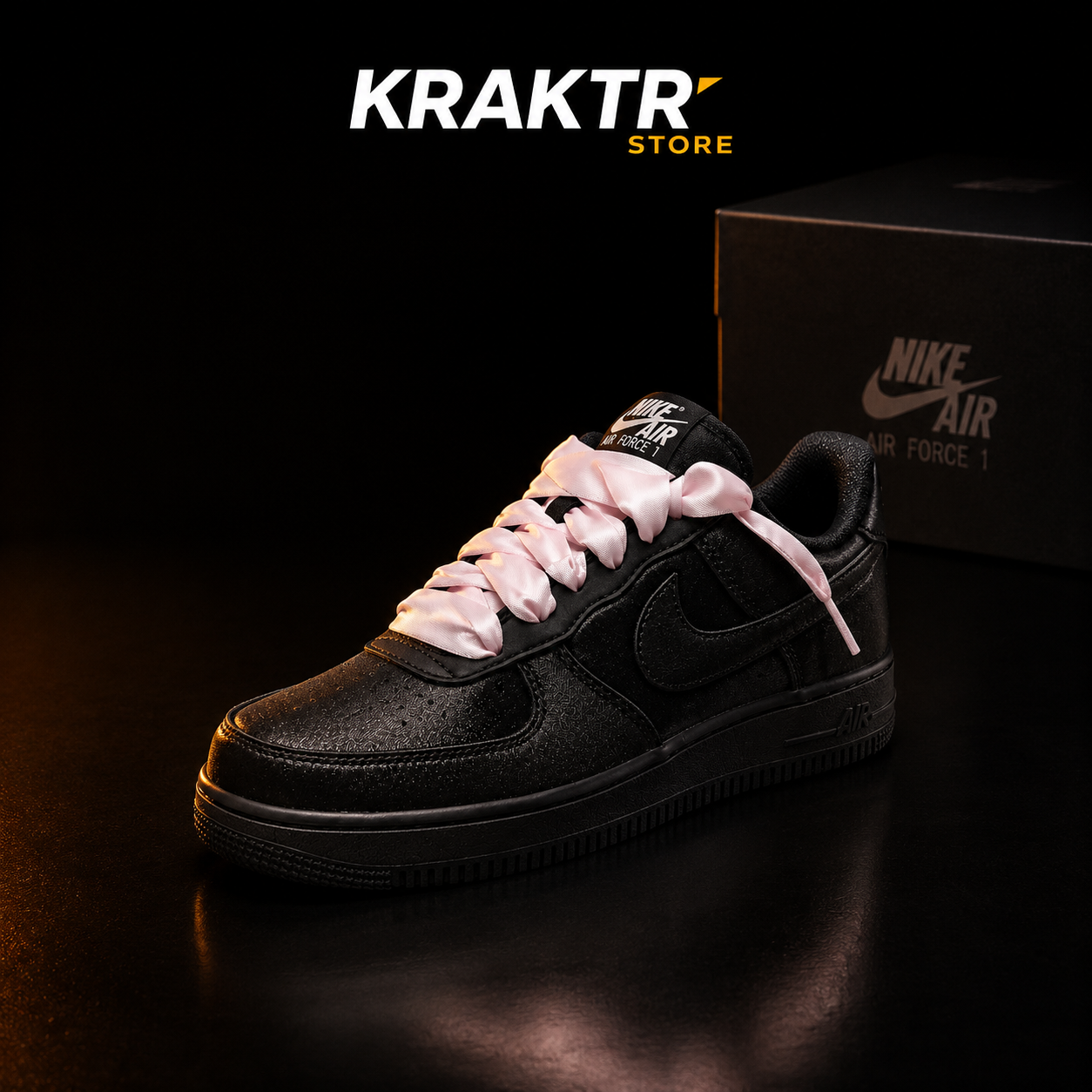 Nike Air Force 1 ’07 LV8 Black Pink Ice miniature premium KRAKTR STORE