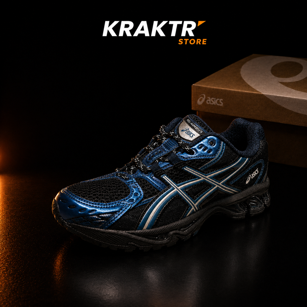 ASICS GEL-NIMBUS 10.1 Black Grand Shark sur fond noir premium KRAKTR STORE