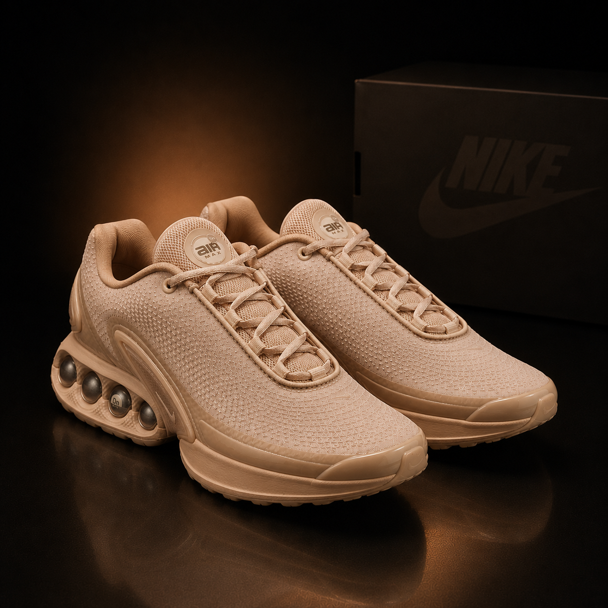 Nike Air Max DN ISA Bio Beige Sanddrift Hemp paire vue arrière trois quarts – KRAKTR STORE