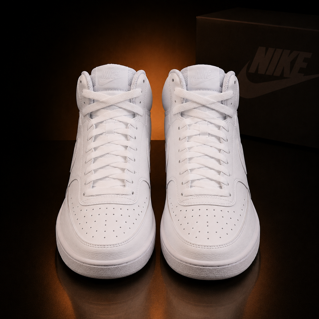Nike Court Vision Mid NN DN3577-100 White paire vue de face – KRAKTR STORE