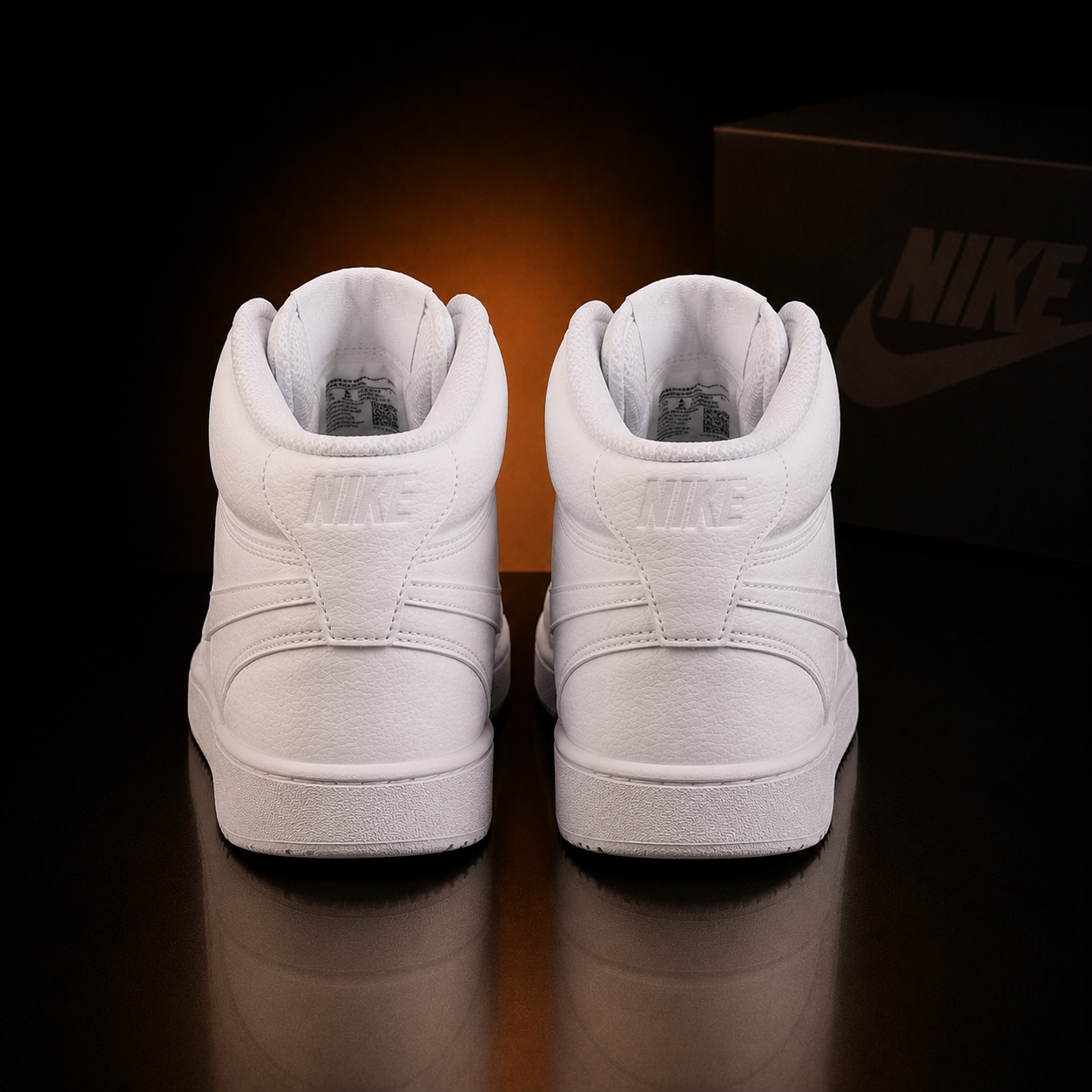 Nike Court Vision Mid NN DN3577-100 White paire vue arrière – KRAKTR STORE