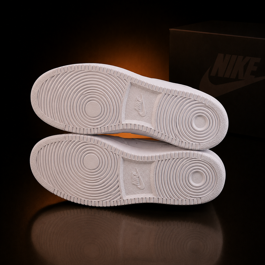 Nike Court Vision Mid NN DN3577-100 White paire vue semelles – KRAKTR STORE