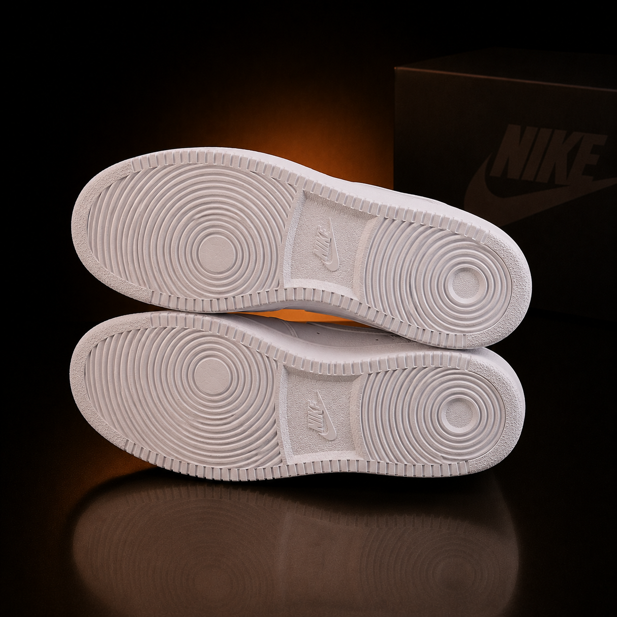 Nike Court Vision Mid NN DN3577-100 White paire vue semelles – KRAKTR STORE