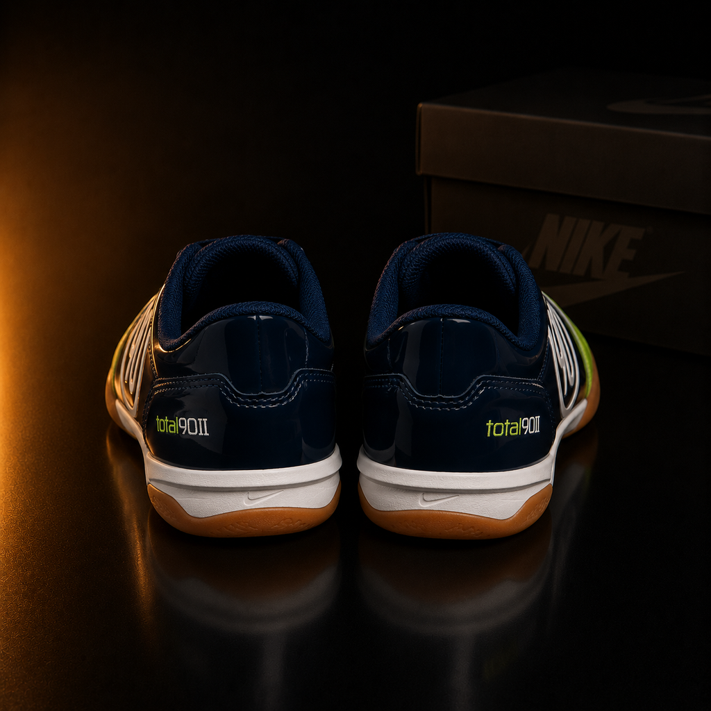 Nike Total 90 II IH2230-400 Homme vue arrière Blue Void White Atomic Green – KRAKTR STORE